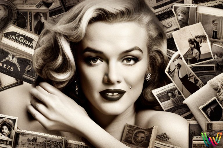 Marilyn Monroe collage - Wonder AI Art Generator